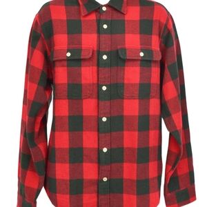 Red and Black Plaid Men's Shirt